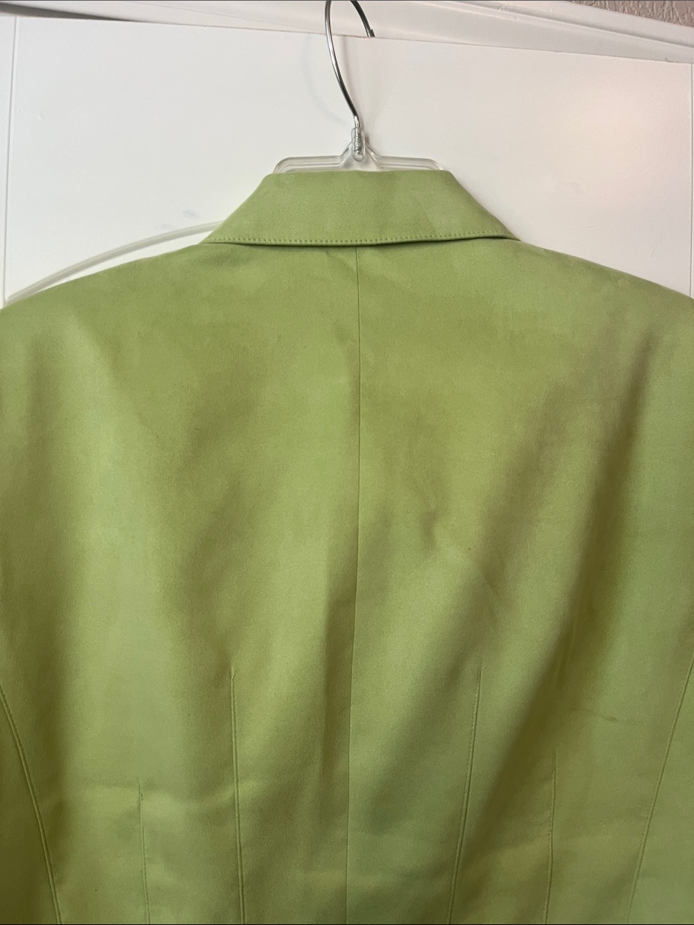 Talbots Light Green Tailored Button-Front Jacket - Picture 9 of 10